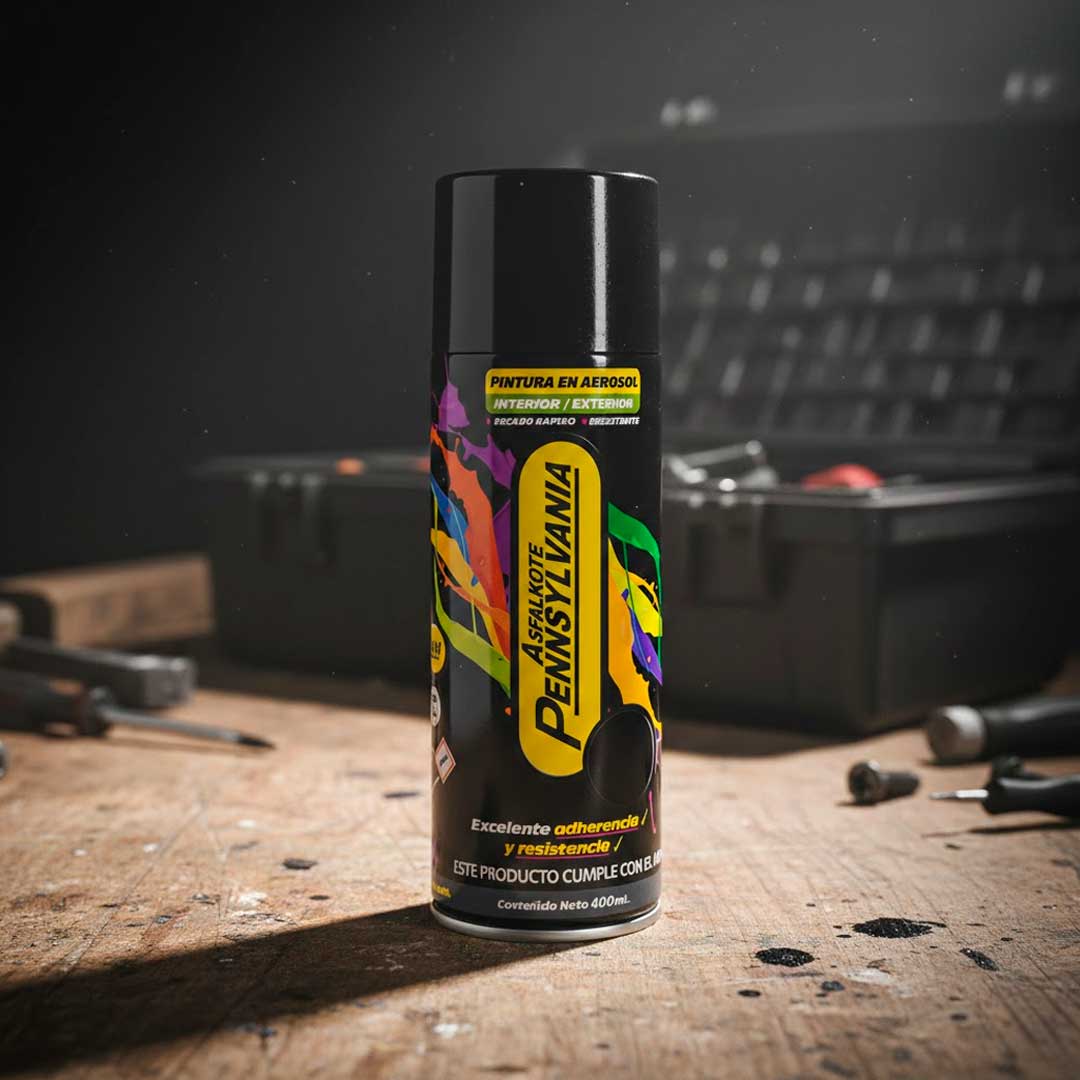 PINTURA EN AEROSOL 400ML NEGRO BRILLO PENNSYLVANIA