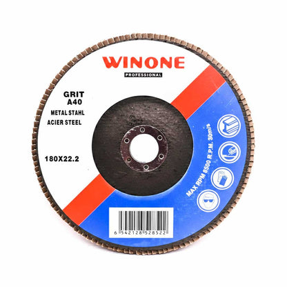 DISCO DE LIJA 4 1/2″ MADERA GRANO 40 WINONE LH2128