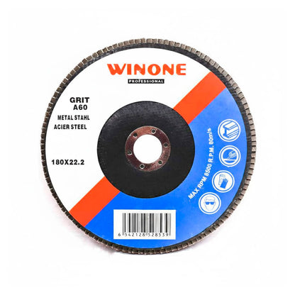 DISCO DE LIJA 4 1/2” MADERA GRANO 60 WINONE LH2127