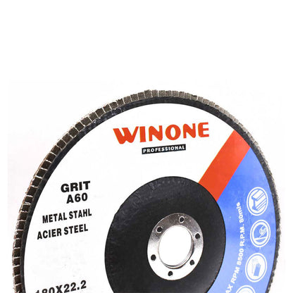 DISCO DE LIJA 4 1/2” MADERA GRANO 60 WINONE LH2127