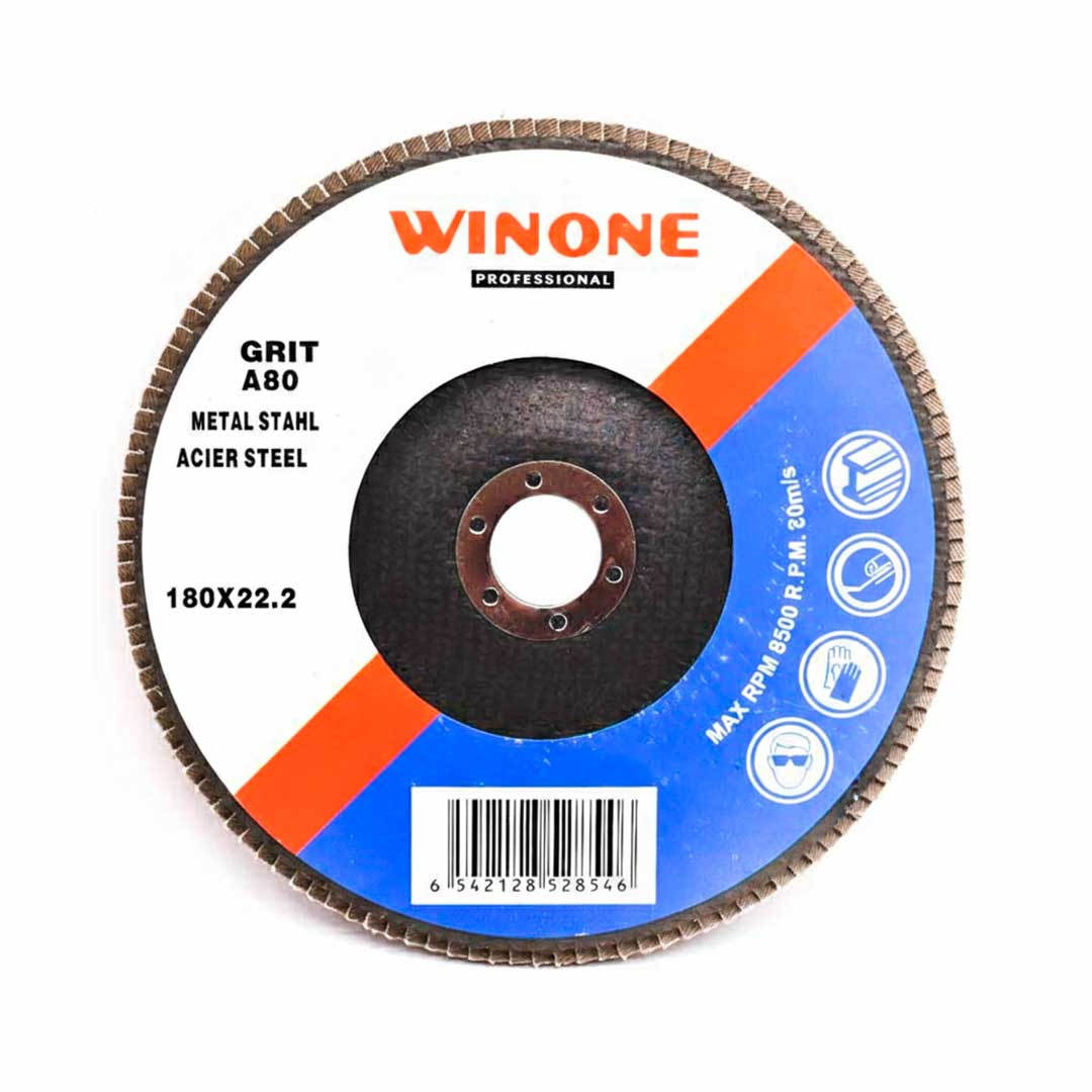 DISCO DE LIJA 4 1/2” MADERA GRANO 80 WINONE LH2126