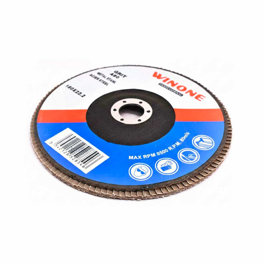 DISCO DE LIJA 4 1/2” MADERA GRANO 80 WINONE LH2126