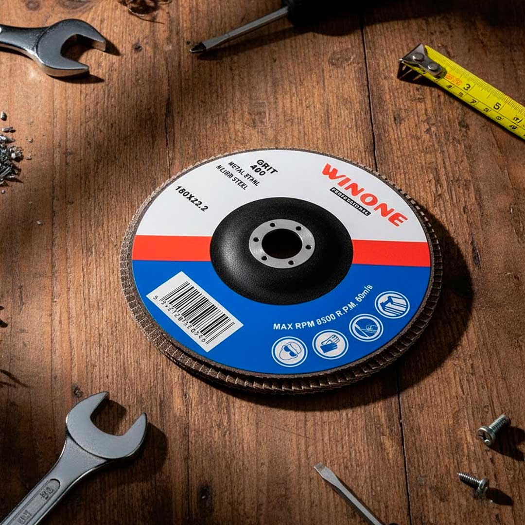 DISCO DE LIJA 4 1/2” MADERA GRANO 80 WINONE LH2126