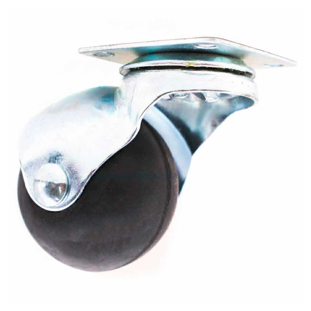 RUEDA GOMA 40MM BASE METAL 4 UNID LH-1880
