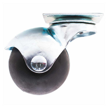 RUEDA GOMA 50MM BASE METAL 4UND LH-1881