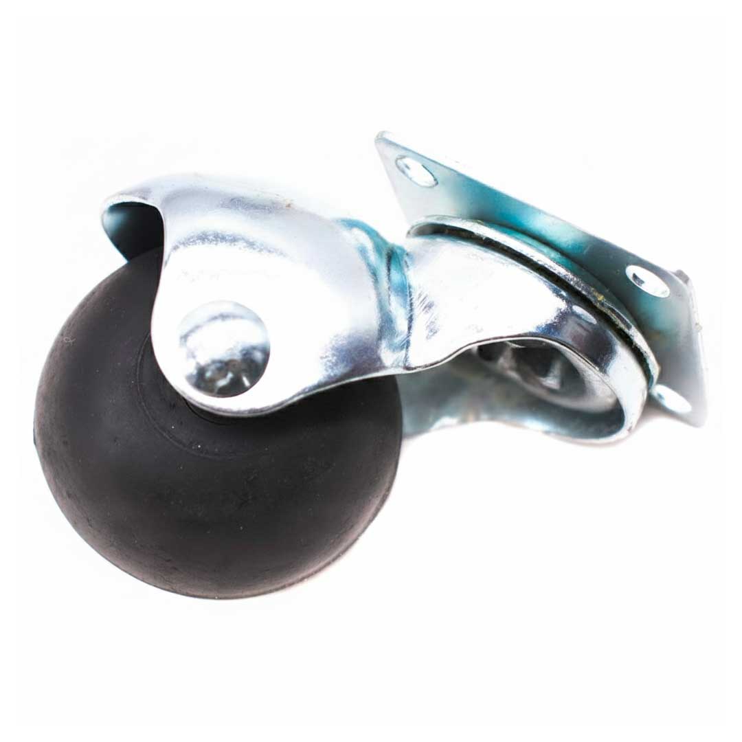 RUEDA GOMA 40MM BASE METAL 4 UNID LH-1880