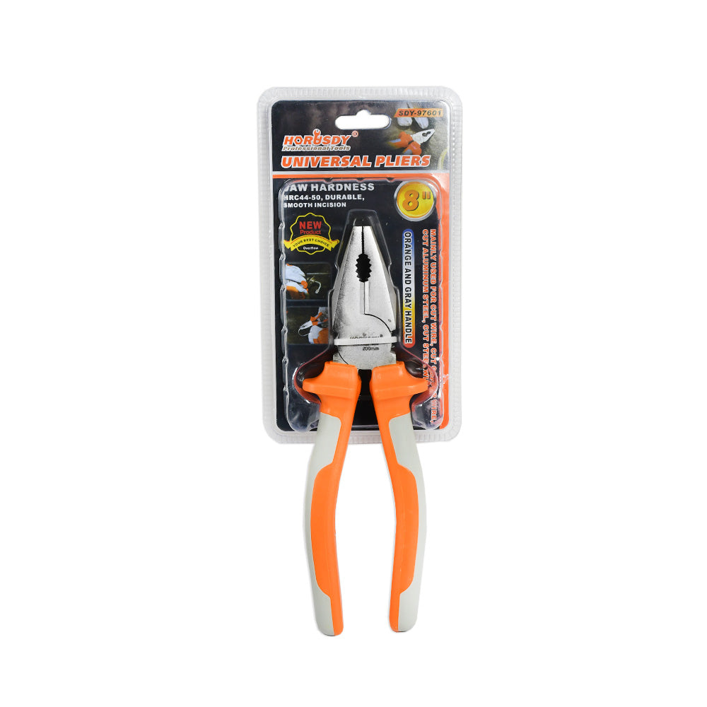 PINZA UNIVERSAL 8″ BICOLOR HORUSDY LH-1611