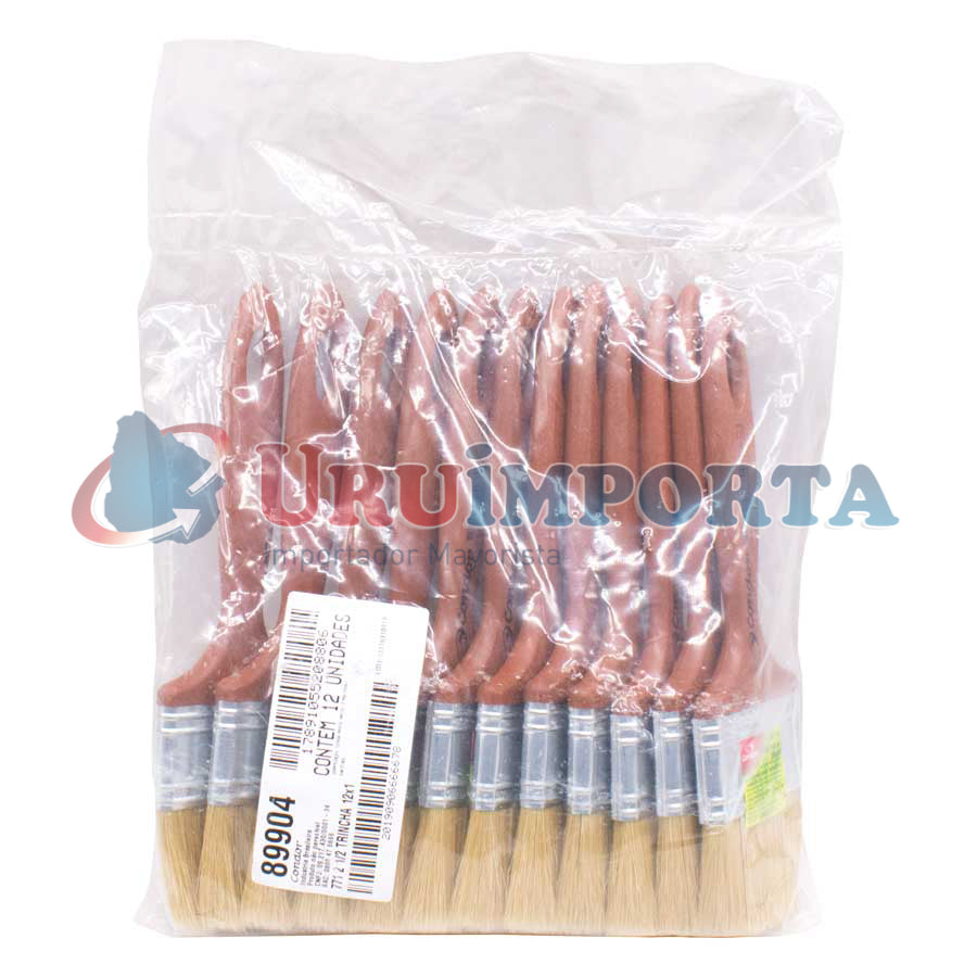 PINCEL 2″ 1/2 12 UNID CERDA BLANCA CONDOR REF 771