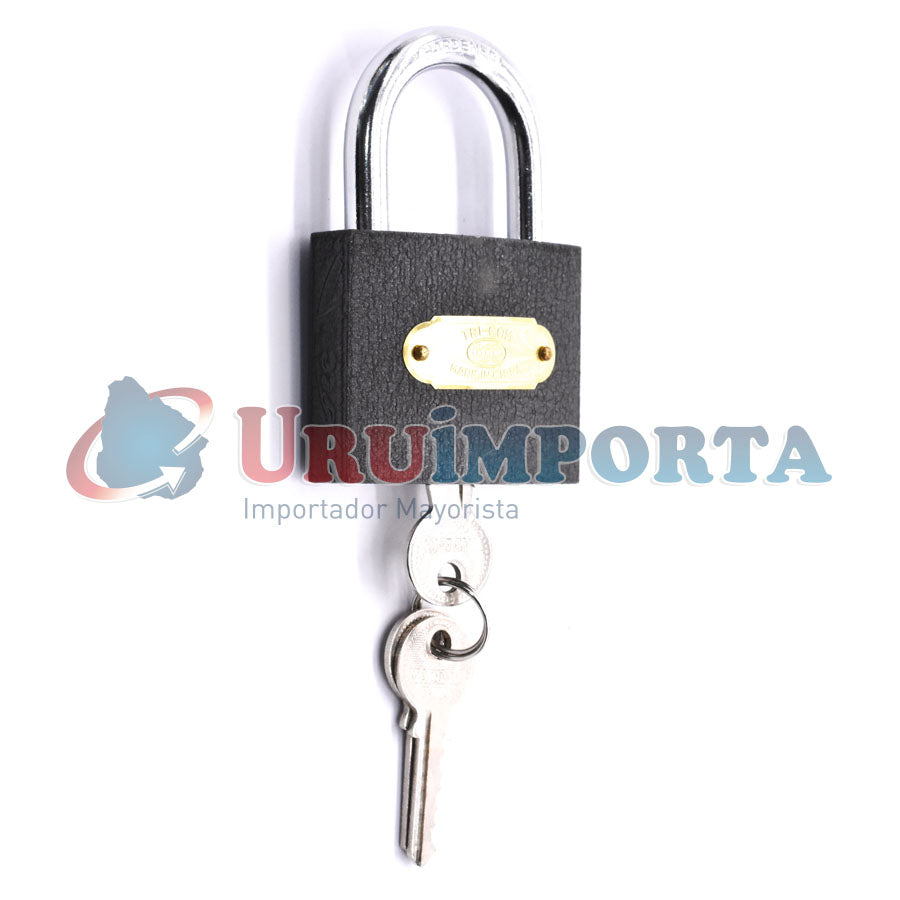 CANDADO DE HIERRO GRIS 32MM TRI-ROOM LH-1270