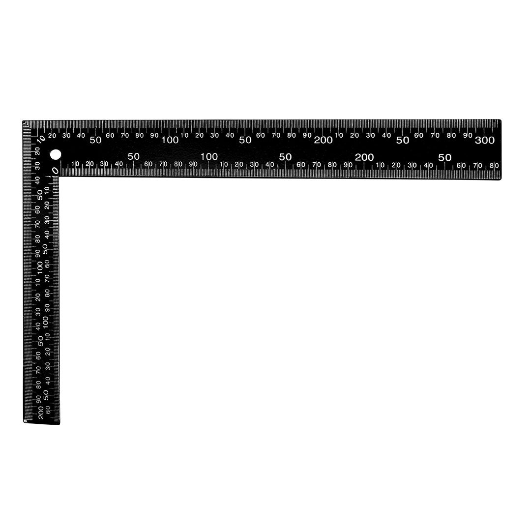 ESCUADRA REGLA 30CX20CM METALICA MEGRA LH-759