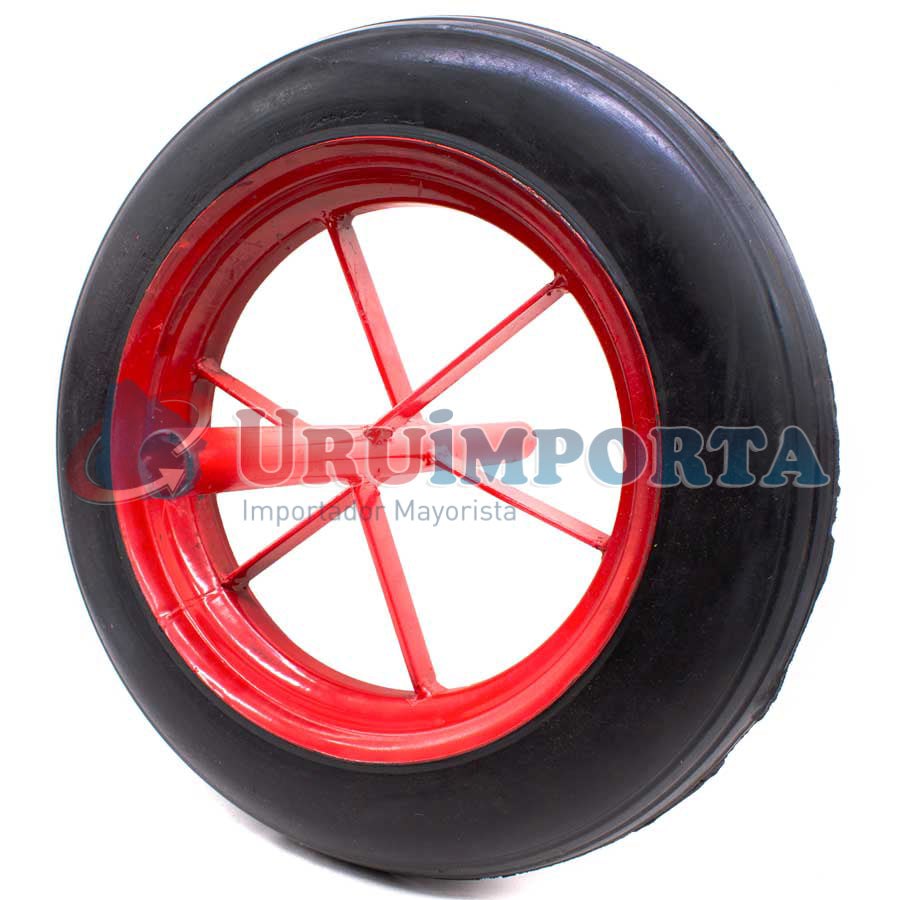 RUEDA MACIZA  P/CARRETILLA CON EJE LH-786