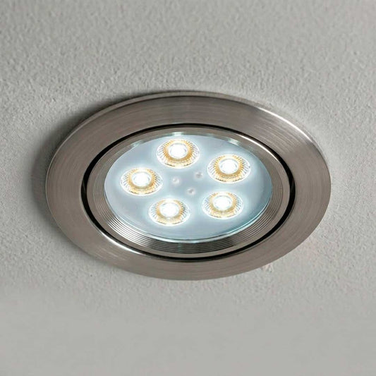 SPOT LED ARTICULADO 5W 10.5CM PLATEADO LH-1905