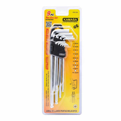 LLAVE ALLEN 9PZ TIPO BOLA KAMASA KM-064