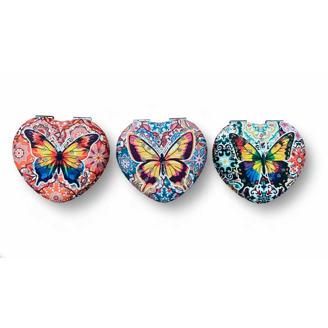 ESPEJO DE CARTERA FORMA D/CORAZON 225-530-2