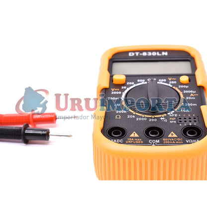 TESTER DIGITAL CHICO C/LUZ FORRADO EN GOMA LH-125