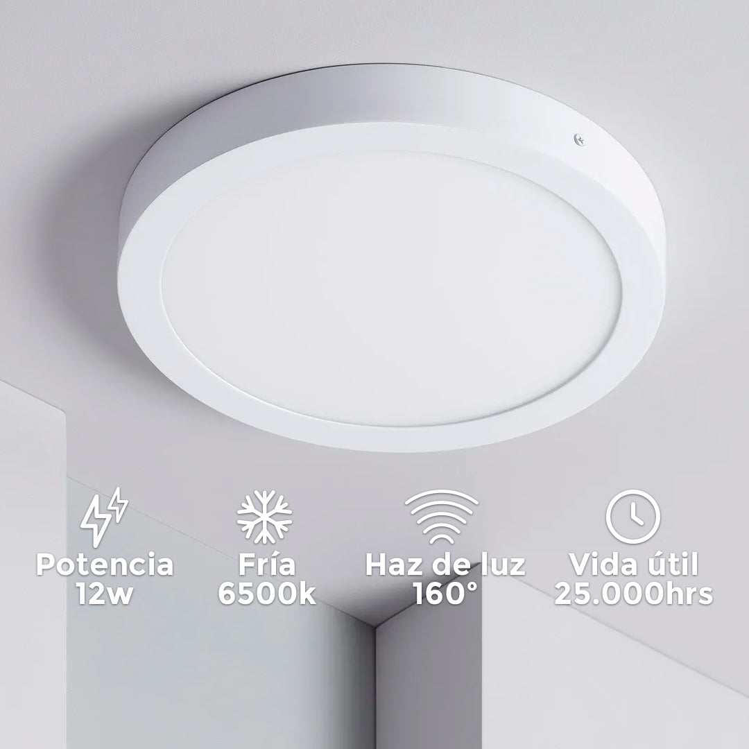 PLAFON 12W REDONDO LUZ FRIA LED LIFE LH-1779