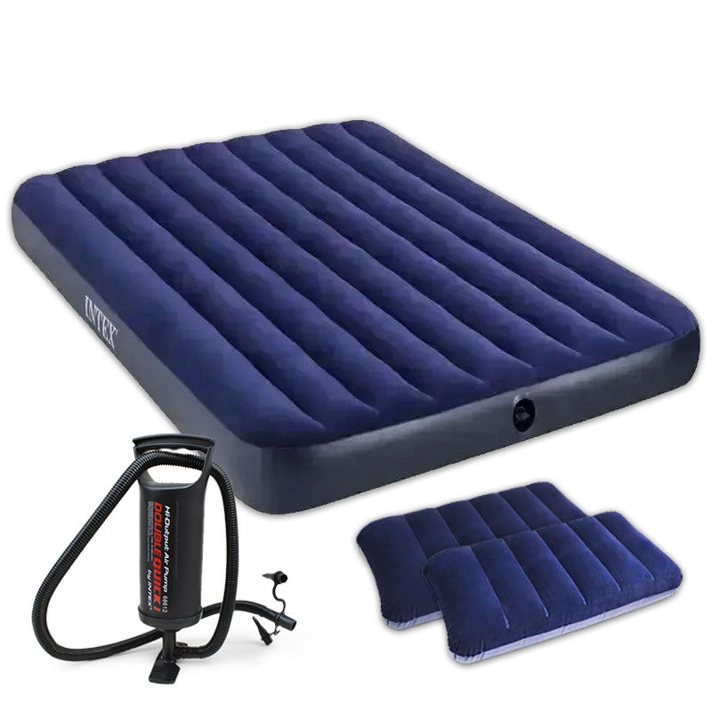 COLCHON INFLABLE 2PLAZA +INFLADOR+ALMOHADA LH-3251