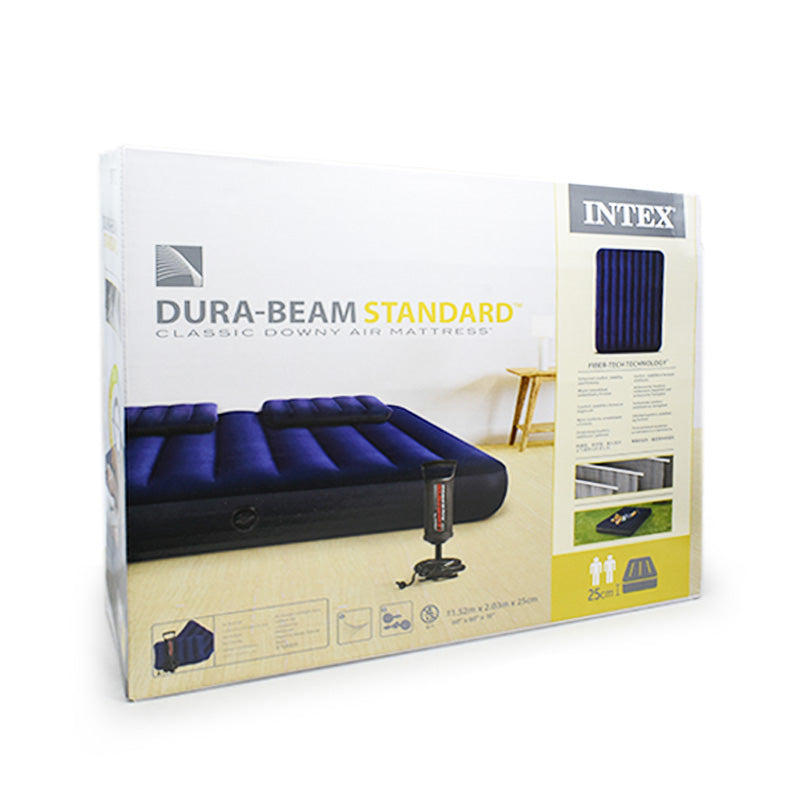 COLCHON INFLABLE 2PLAZA +INFLADOR+ALMOHADA LH-3251