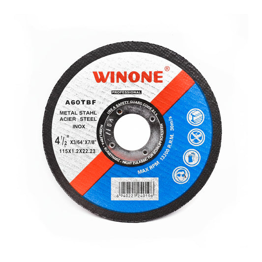DISCO CORTE METAL 4 1/2” 1.2MM WINONE LH-971