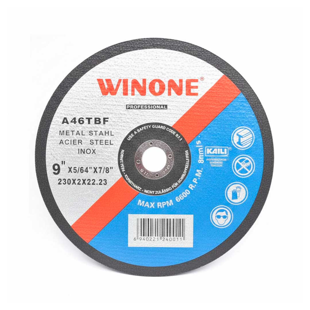 DISCO CORTE METAL 9″ 2MM WINONE LH-972