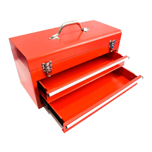 CAJA DE HERRAMIENTAS DOS CAJONES LARGO 48CM LH-936