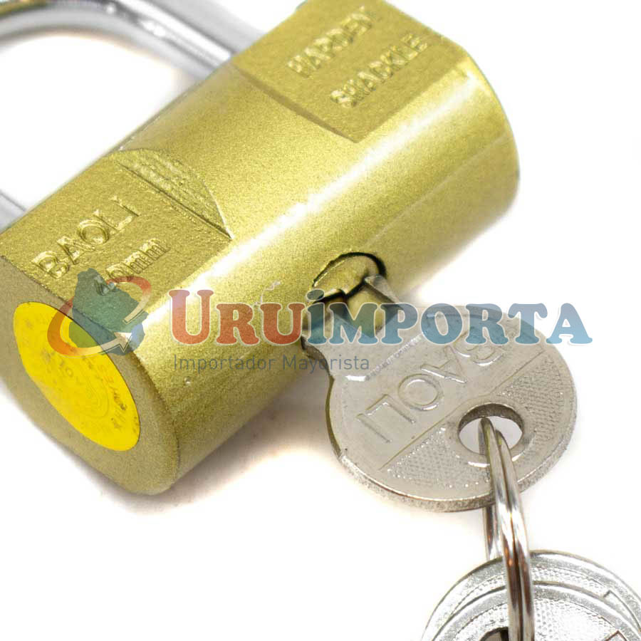 CANDADO BRONCEADO EN BLISTERS 40MM BAOLI LH-1274