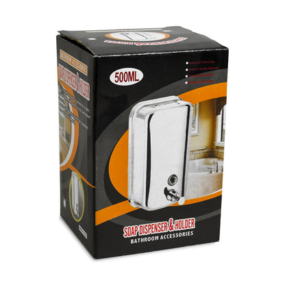 DISPENSADOR 500ML METALICO P/JABON LIQUIDO LH-816
