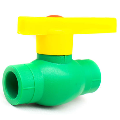 LLAVE DE PASO TERMOFUSION PLASTICA AMARILLA LH1038
