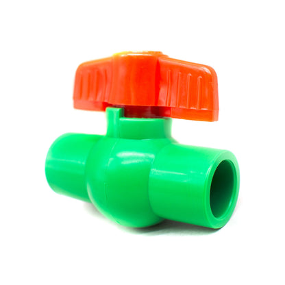 LLAVE DE PASO TERMOFUSION PLASTICA ROJA LH-1040