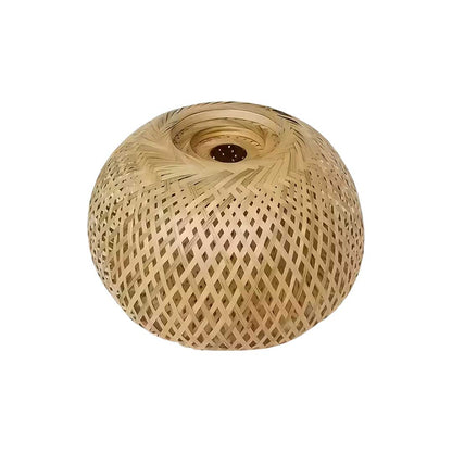 LAMPARA DE TECHO COLGANTE BAMBU 30CM DIAM L-7401