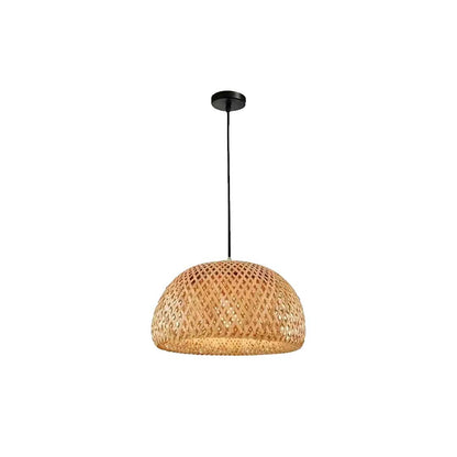 LAMPARA DE TECHO COLGANTE BAMBU 30CM DIAM L-7401