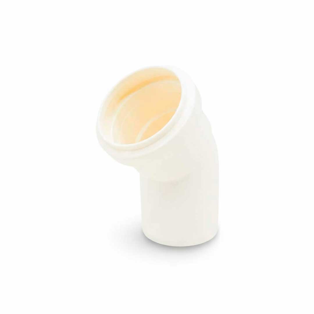 CODO 45 GRADOS 50MM BLANCO DE PVC KRONA K-612