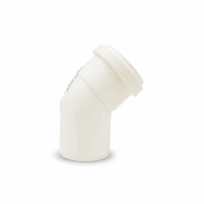 CODO 45 GRADOS 50MM BLANCO DE PVC KRONA K-612