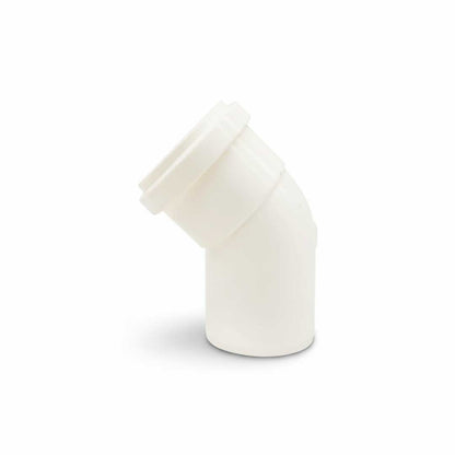 CODO 45 GRADOS 50MM BLANCO DE PVC KRONA K-612