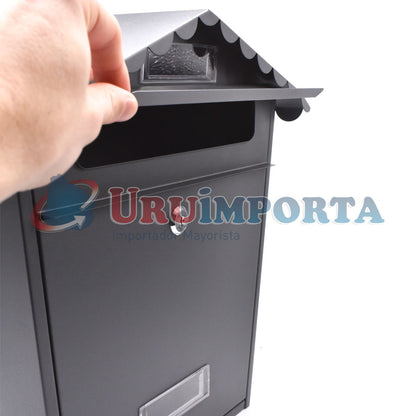 BUZONERA METALICA TIPO CASA TRIANGULAR LH-1317