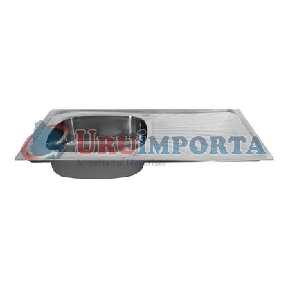 PILETA ACERO INOXID 100X50 CM C/VALVULA CM LH-2883