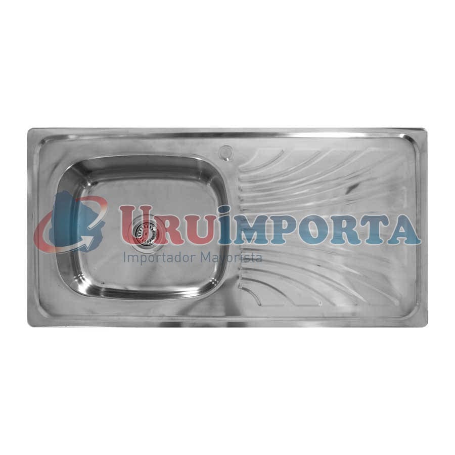 PILETA ACERO INOXID 100X50 CM C/VALVULA CM LH-2883