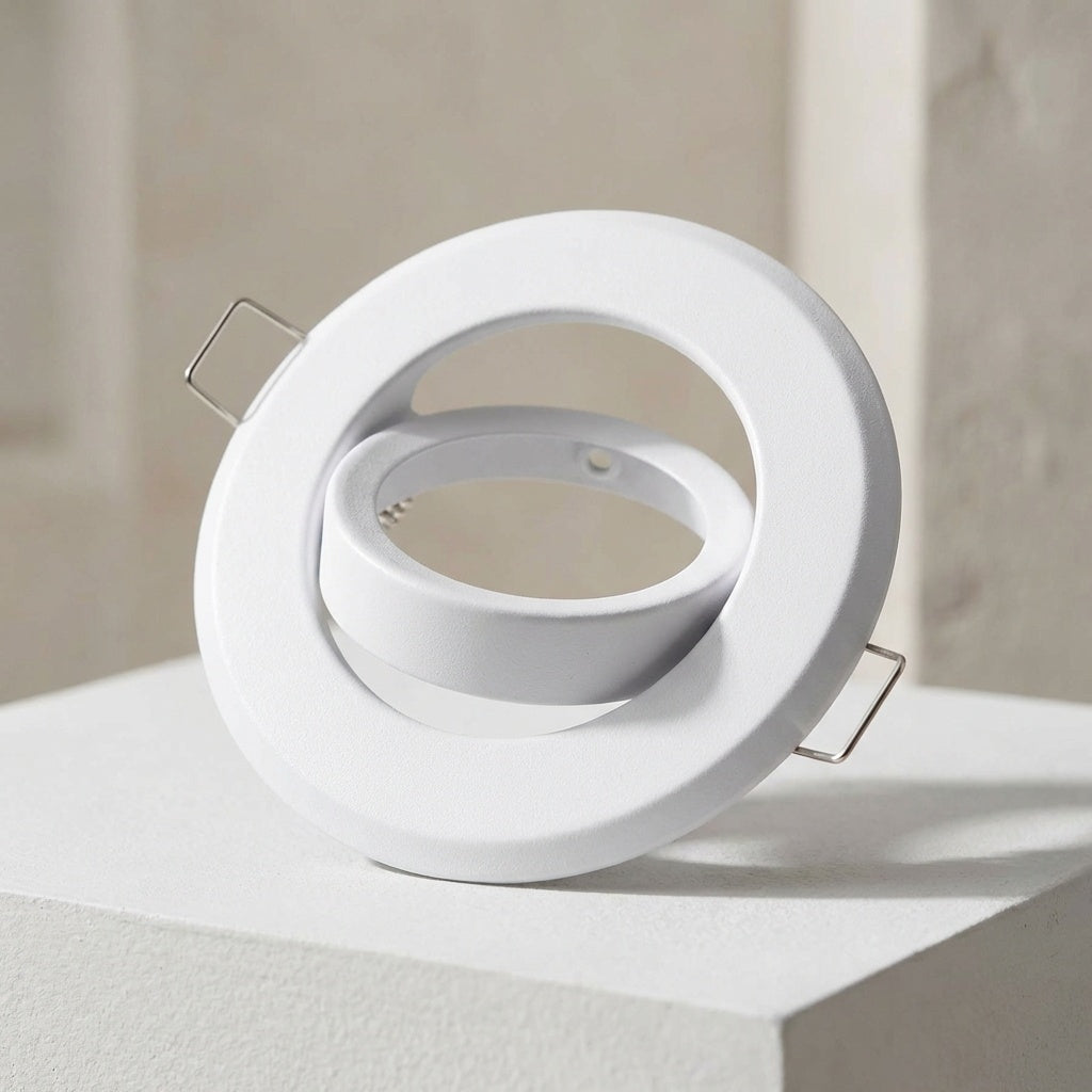 ARO P/DICROICA BLANCO METALICO ARTICULADO  LH-2082