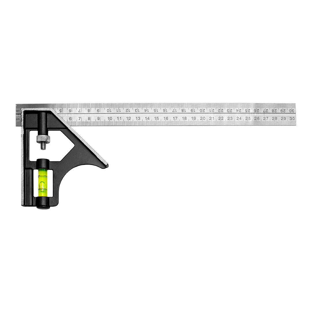 ESCUADRA 30CM AJUSTABLE CON NIVEL KAMASA KM-495