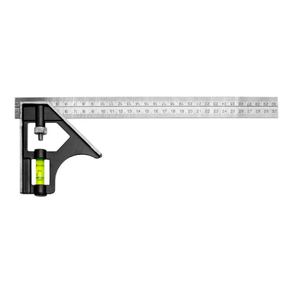 ESCUADRA 30CM AJUSTABLE CON NIVEL KAMASA KM-495