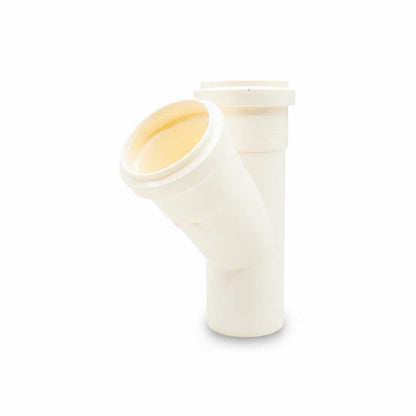 RAMAL 45 GRADOS 40MM BLANCO DE PVC KRONA K-626