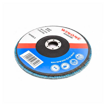 DISCO DE LIJA 4 1/2” METAL GRANO 100 WINONE LH2134