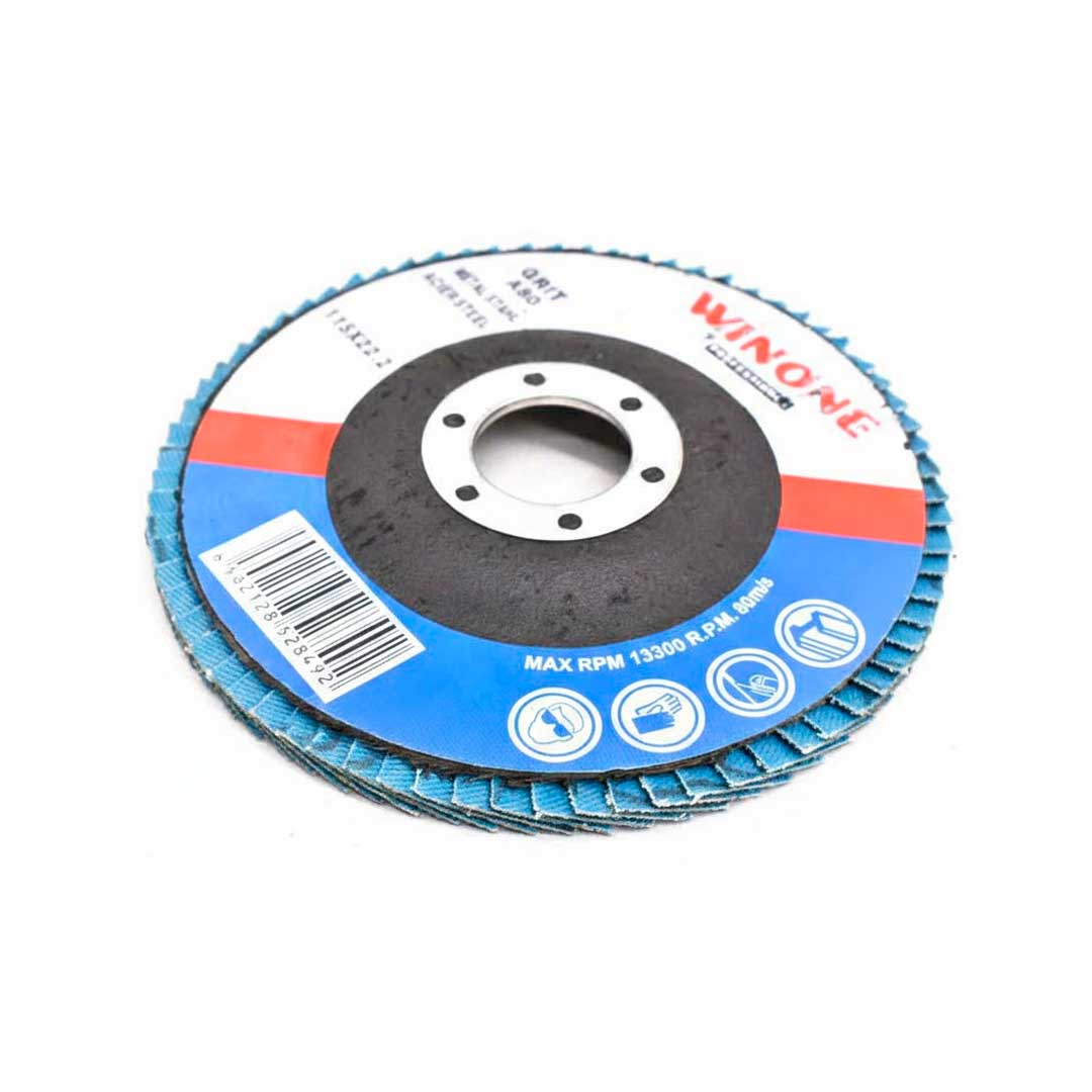 DISCO DE LIJA 7 1/4” METAL GRANO 80 WINONE LH-2138