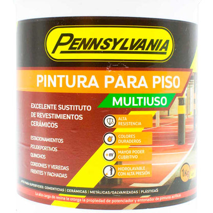 PINTURA PARA PISOS VERDE MUSGO 1 KILO PENNSYLVANIA