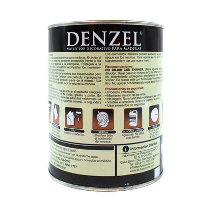 PROTECTOR 1L ROBLE OSCURO P/MADERA SATINADO DENZEL