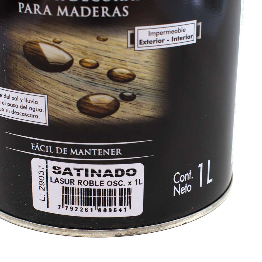 PROTECTOR 1L ROBLE OSCURO P/MADERA SATINADO DENZEL