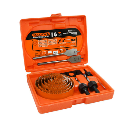 SIERRA COPA P/MADERA 16PZ 22-102MM MAKAWA MK-0332