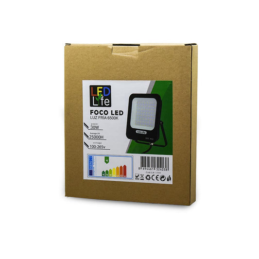 FOCO LED 30W LUZ FRIA 6500K LED LIFE LH-1789