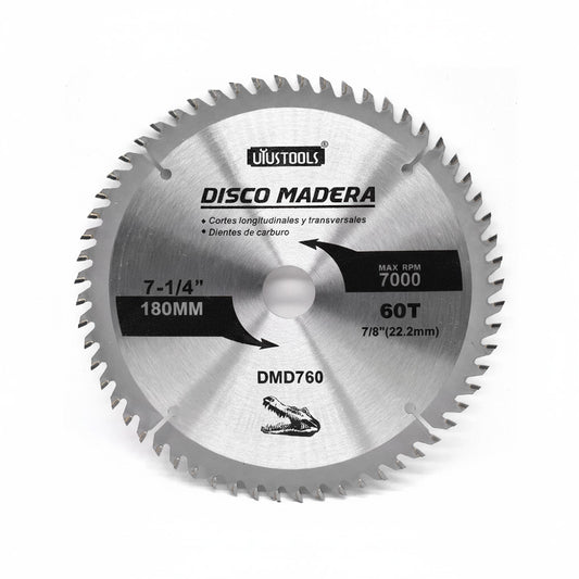 DISCO CORTE MADERA 7 1/4” 60D UYUSTOOLS DMD760