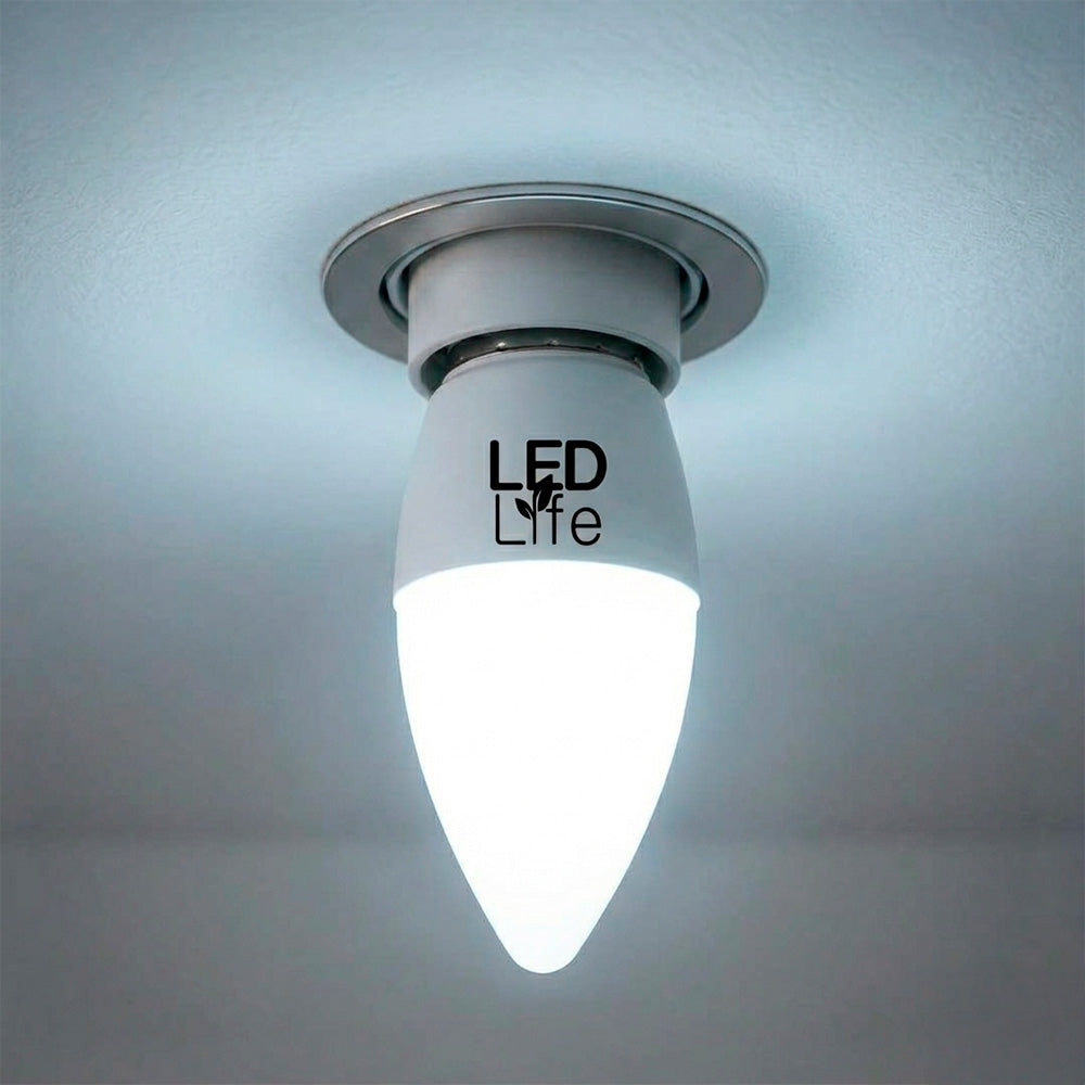 LAMPARA LED TIPO VELA 5W E27 FRIA LED LIFE LH-2227
